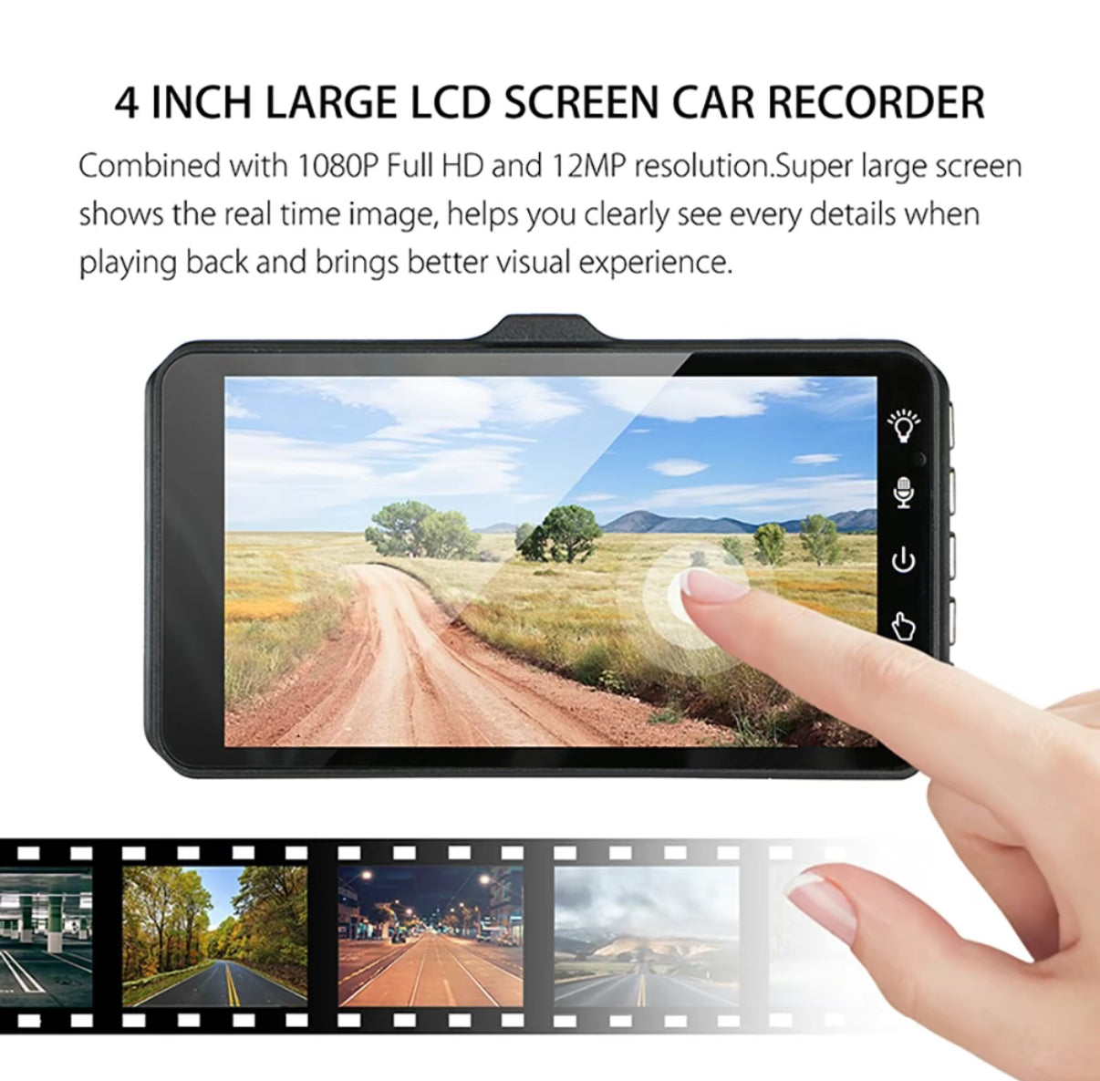 Dash Cam 1080P Full HD
Touchscreen Dash Cam
Front and Rear Camera
32GB SD Card Included
Night Vision Dash Cam
Loop Recording
Wide-Angle Dash Cam
G-Sensor & Parking Mode
Best Dash Cam for Cars
Easy Install Dash Cam