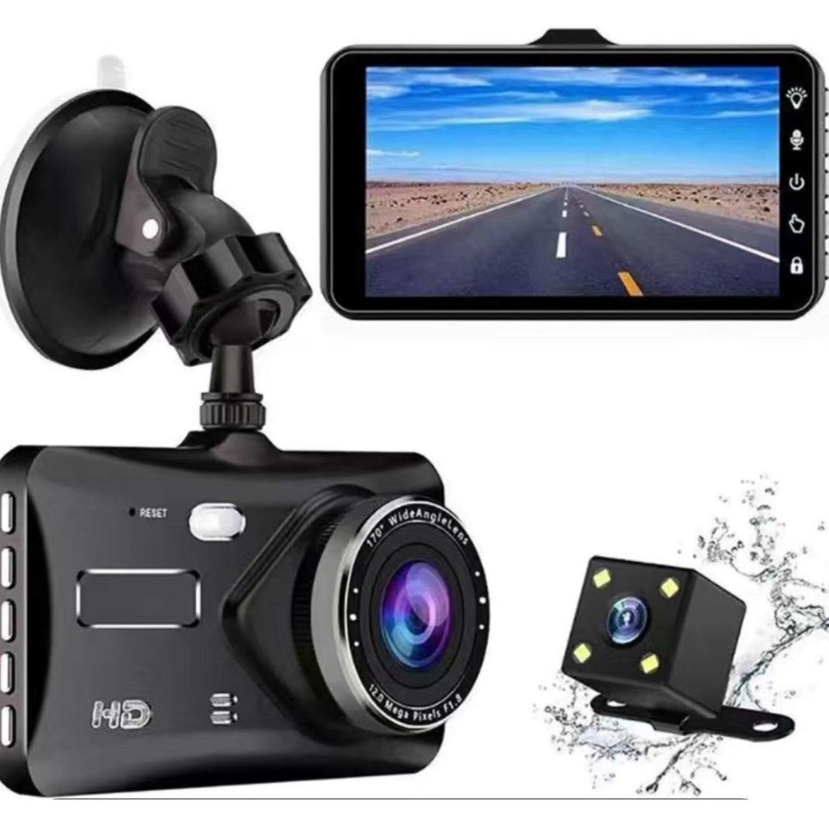 Dash Camera - 1080p Touch Screen Dash Camera | Dual Cam, Loop Recording, Best Car Dash Cam