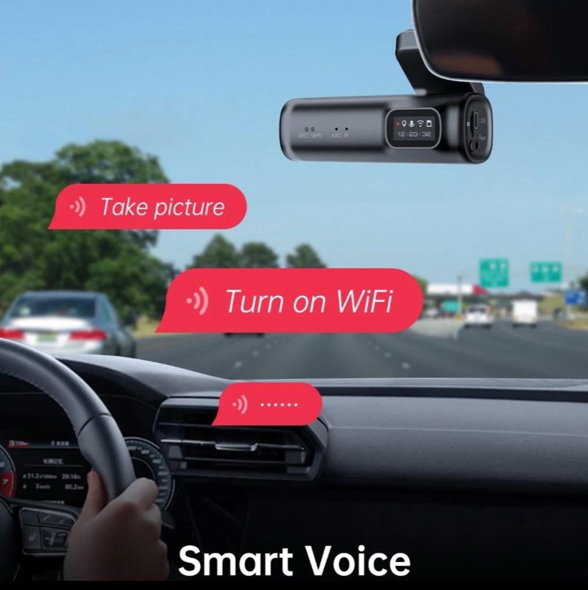 LINGDU D600 4K Dash Cam | GPS, 5G Wi-Fi, Motion Detection, 24-Hour Parking Monitor